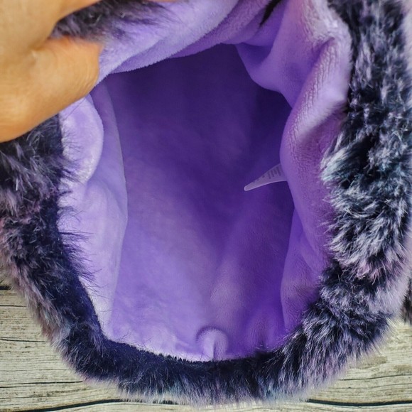 American widgeon Kid's Faux fur purple coat size 5 - Picture 4 of 8
